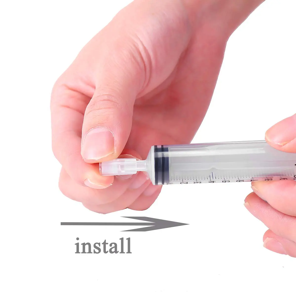 MUB Perfume Refill Pump Syringe with Extraction Adapter, 10ml Capacity, 5-Pack | For Travel Atomizer Refills - view 3