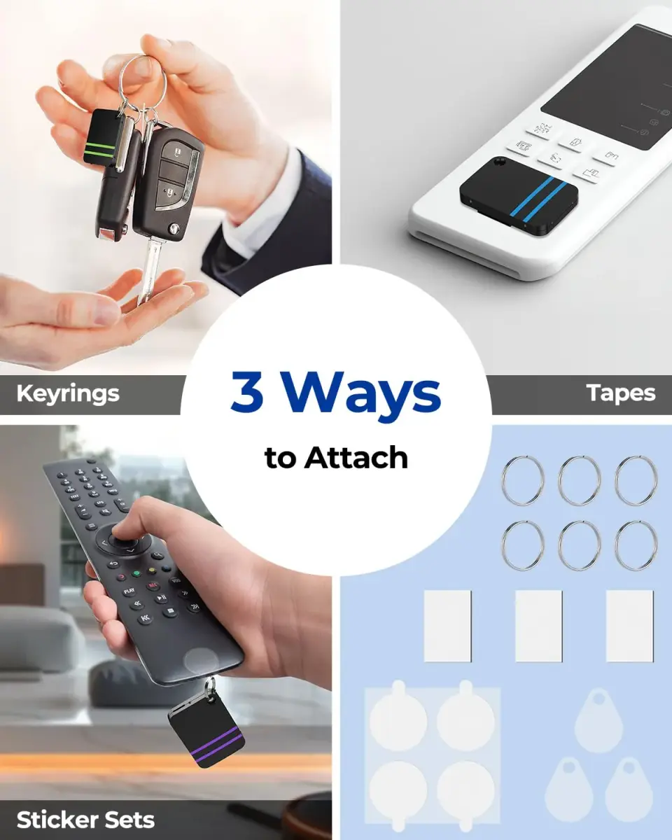 Esky Key Finder with 2 Transmitters and 6 Receivers | RF Tracking for Keys, Wallets, Remotes - view 5