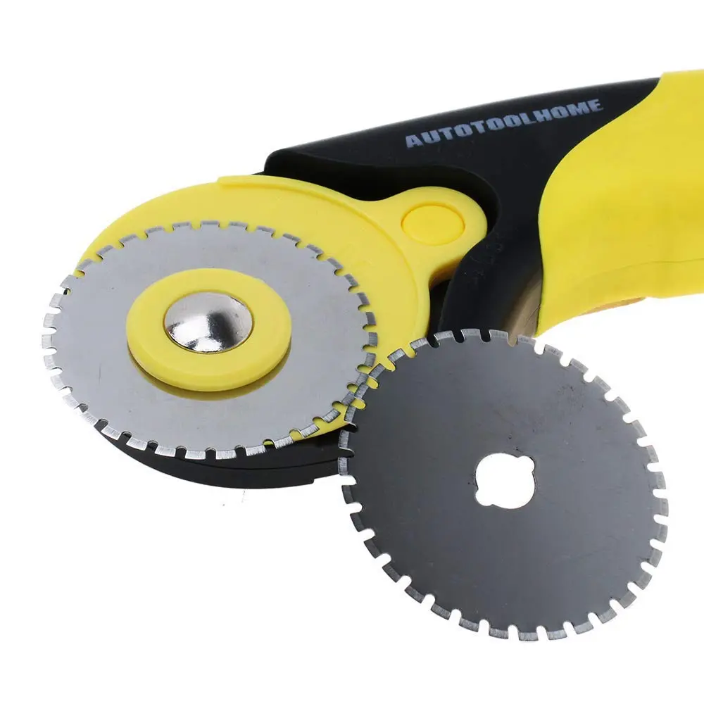 AUTOTOOLHOME 45mm Perforation Rotary Cutter Blades | 5PCS Skip Stitch Blades for Quilting & Crafts - view 3