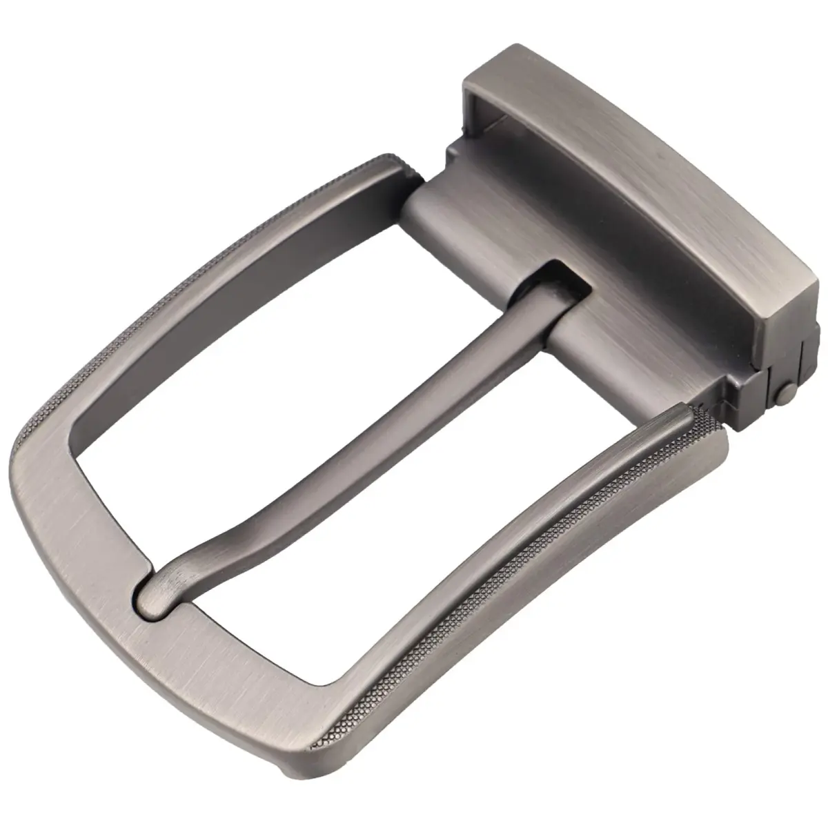 McFanBe Grey Single Prong Belt Buckle 38 mm (1.5 Inches) | Durable Alloy Replacement for Men & Women - main product image