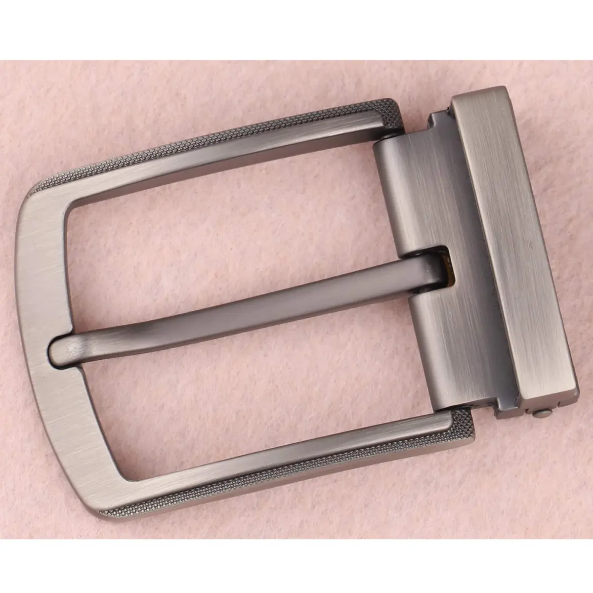 McFanBe Grey Single Prong Belt Buckle 38 mm (1.5 Inches) | Durable Alloy Replacement for Men & Women - view 2