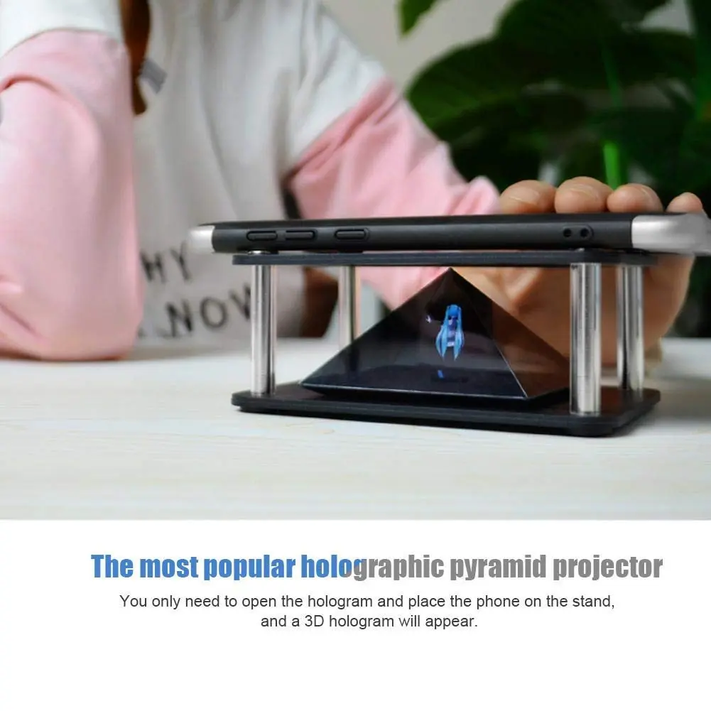 FOSA 3D Holographic Display Stand Projector 15.2cm (6 inch) | Clear 360 Degree Images - view 4