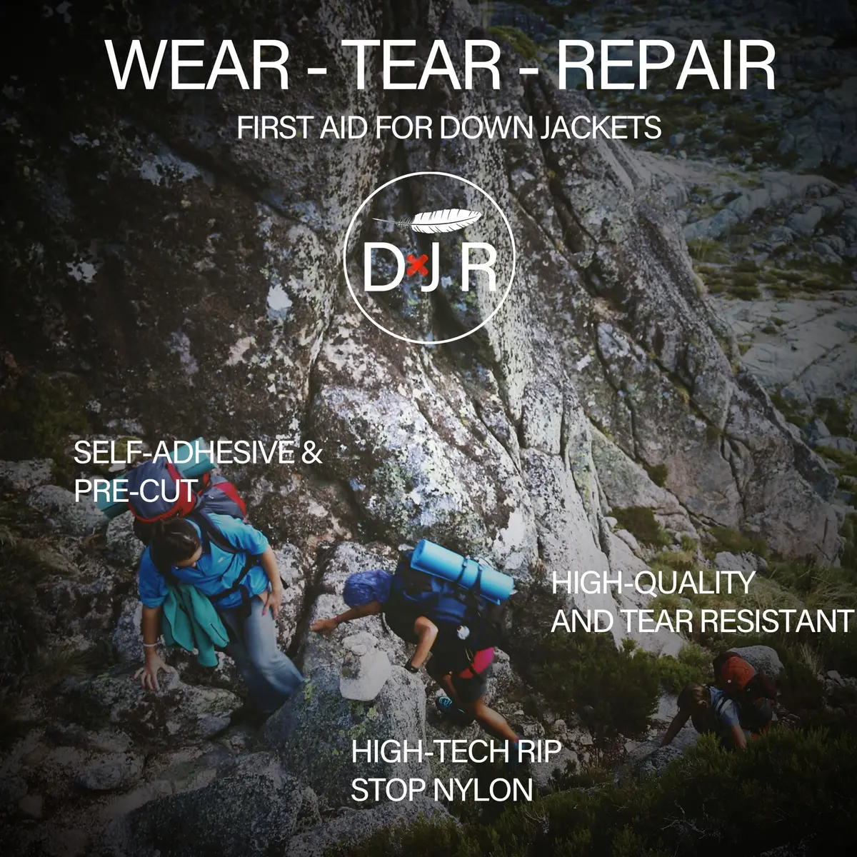 DJR Fabric Applique Patch Kit Waterproof 30-Second Fix for Outdoor Gear in India - view 7