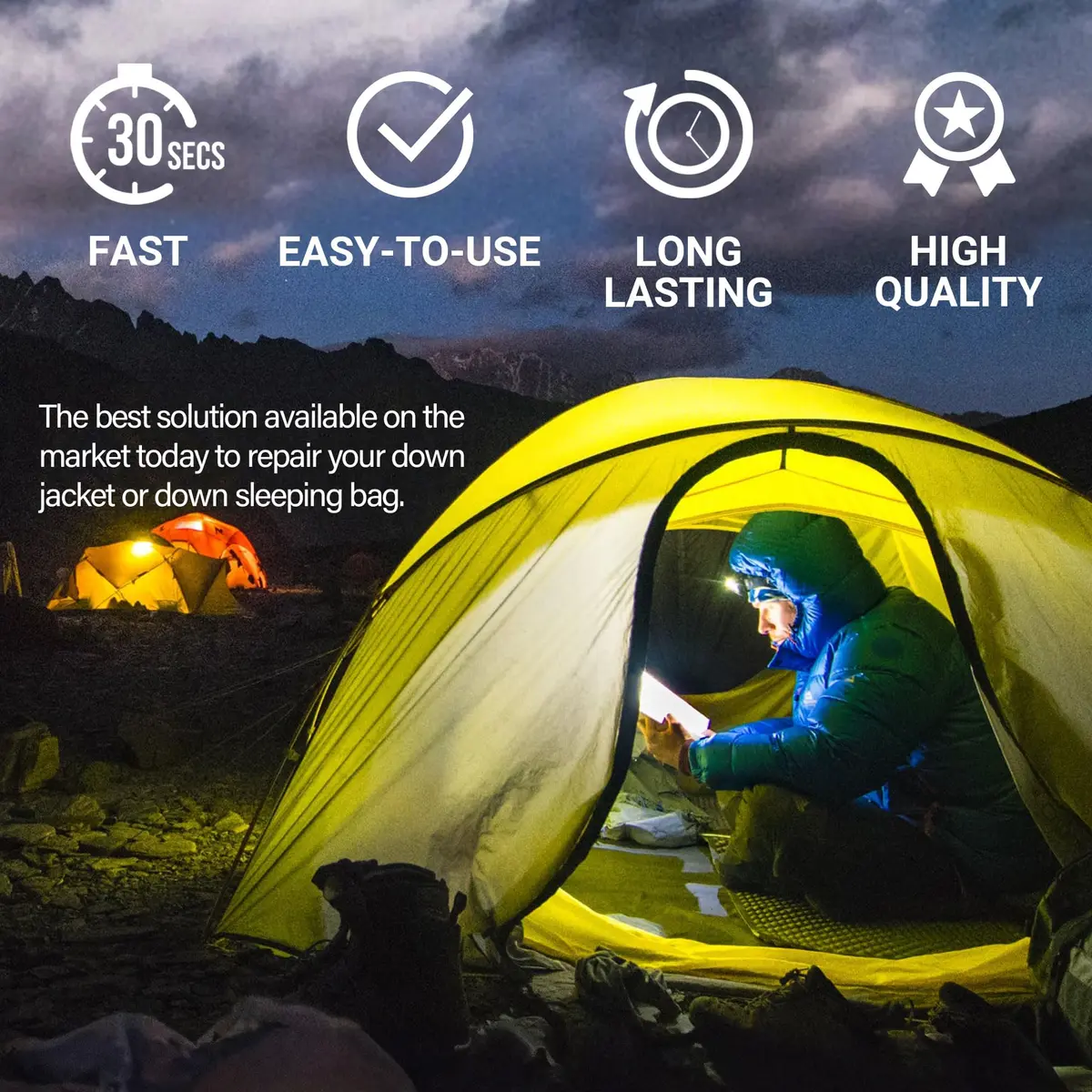 DJR Fabric Applique Patch Kit Waterproof 30-Second Fix for Outdoor Gear in India - view 7