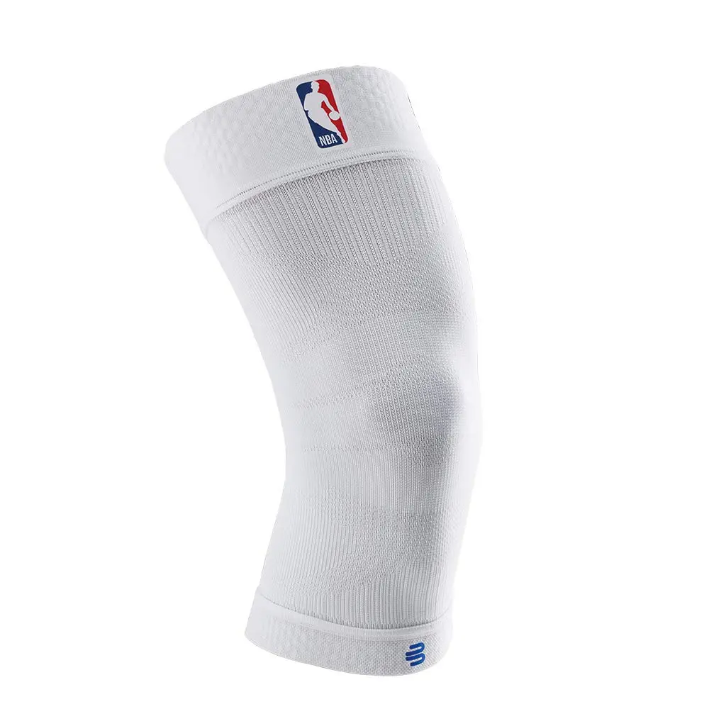 Bauerfeind Sports Compression Knee Support NBA White M | FDA Approved Basketball Knee Pain Relief & Performance - main product image