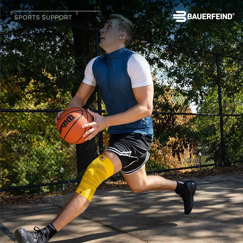 Bauerfeind Sports Compression Knee Support NBA White M | FDA Approved Basketball Knee Pain Relief & Performance - view 9