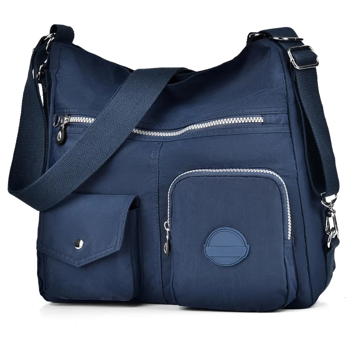 Dora & Liz Nylon Hobo Purse for Women, Convertible Crossbody Shoulder Handbag 35cm (13.8" L x 4.5" W x 13" H) | Multi-Way Carry & RFID Protection - main product image