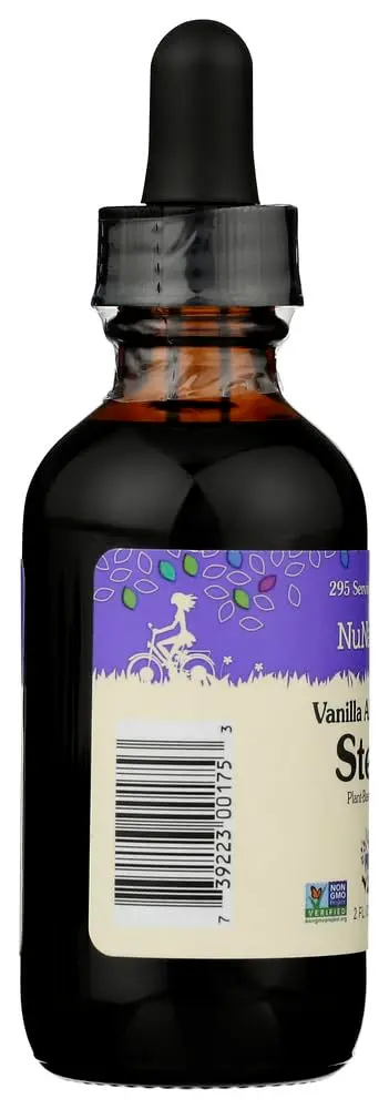 Nunaturals Liquid Stevia Sweetener, Vanilla Alcohol-Free, 2oz (2-Pack) | Zero-Calorie Sugar Substitute for Healthy Diets - view 2