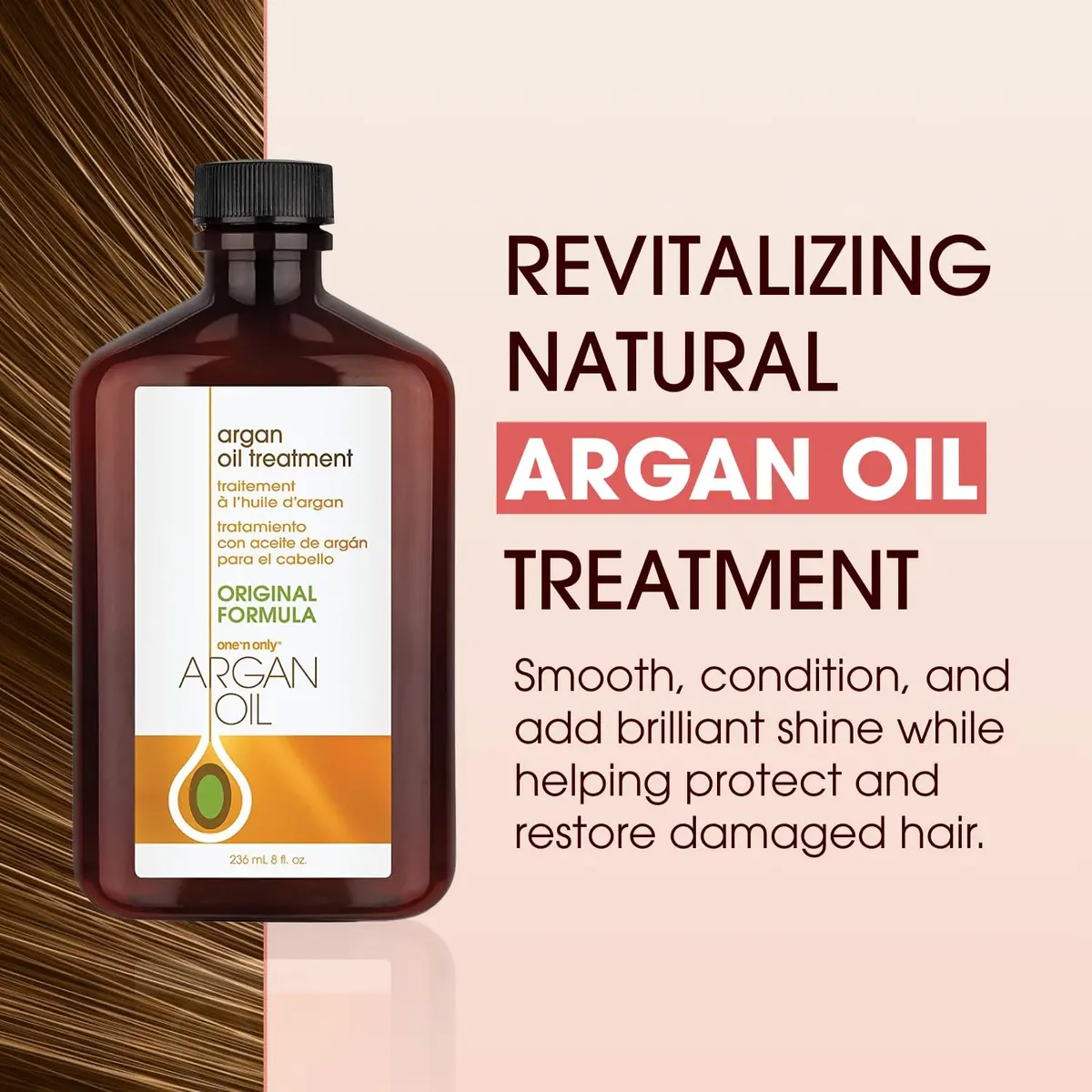 One 'N Only Argan Oil Hair Treatment 8 oz | Moisture & Frizz Control Serum for All Hair Types - view 3