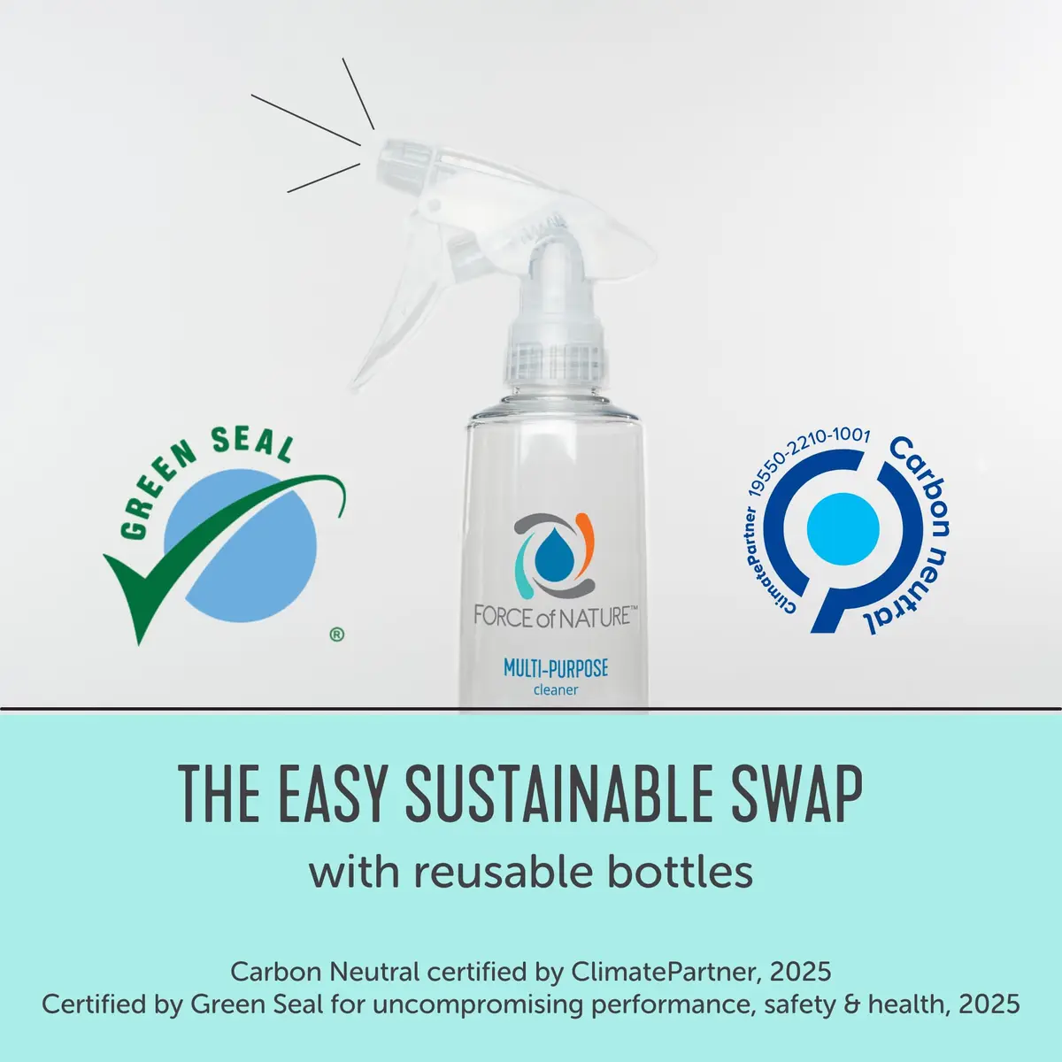 Force of Nature Cleaner & Disinfectant Appliance & 50 Refills | EPA Registered, Hypochlorous Acid, All-Purpose - view 5