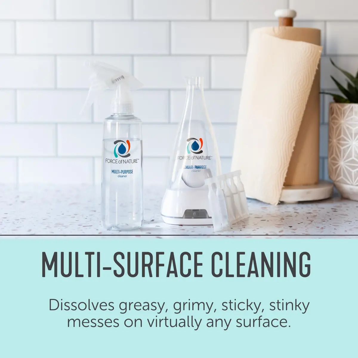 Force of Nature Cleaner & Disinfectant Appliance & 50 Refills | EPA Registered, Hypochlorous Acid, All-Purpose - view 7