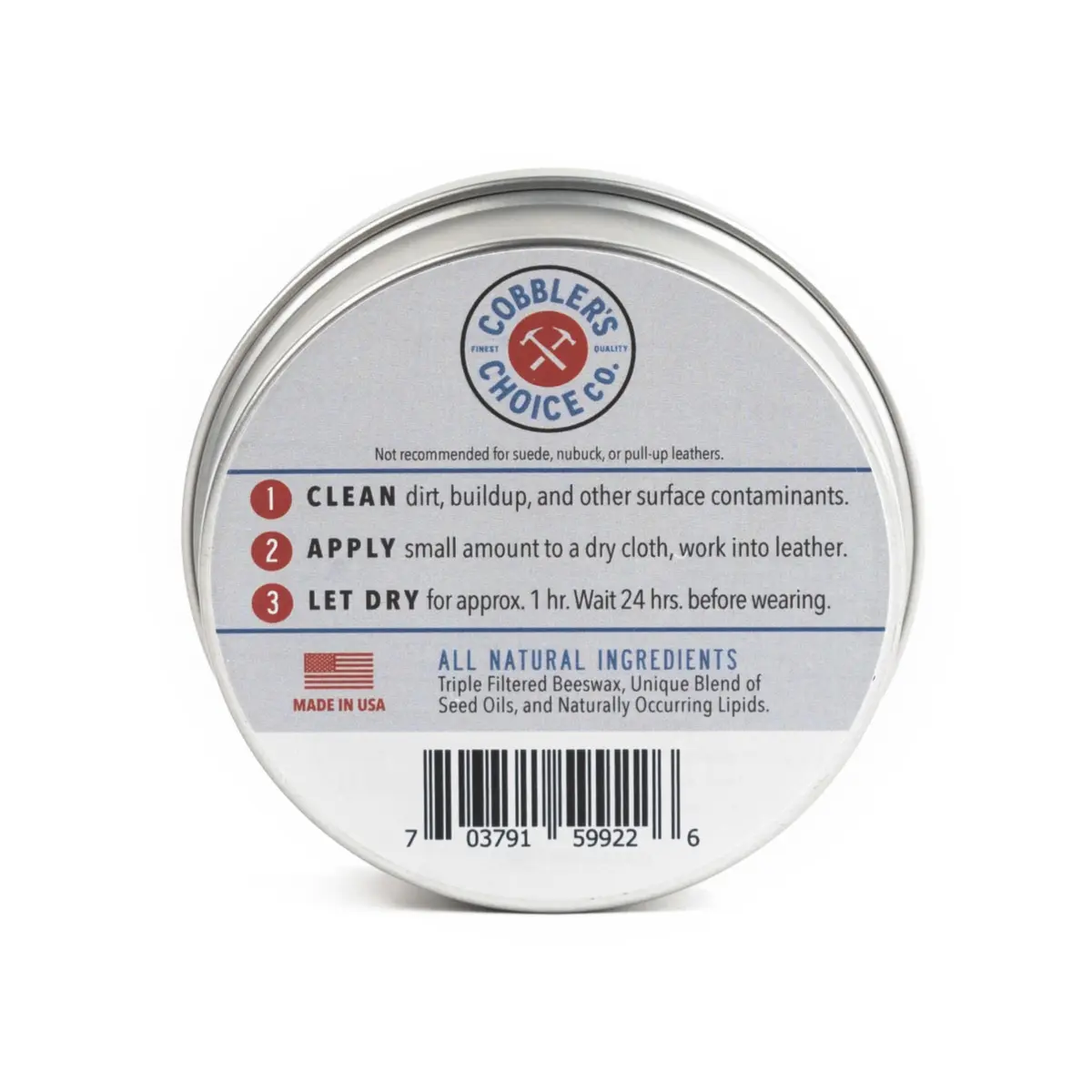 Cobbler's Choice Leather Cream - For Shoes, Boots & Bags with Beeswax | Conditions, Restores & Protects Leather - view 2
