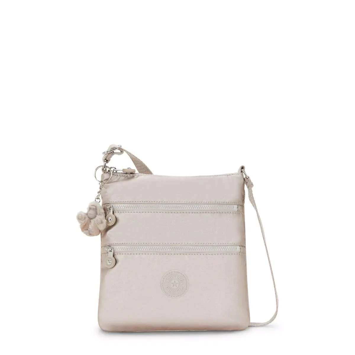 Kipling Keiko Mini Bag Water Resistant Nylon Adjustable Crossbody, Metallic Glow | Signature Style - main product image