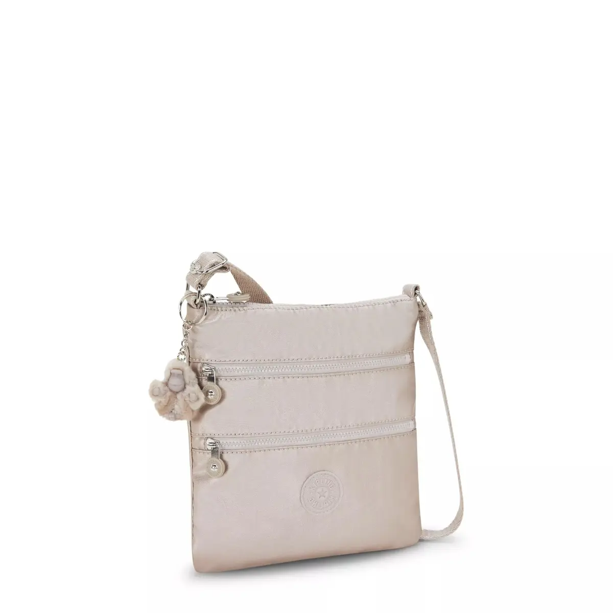 Kipling Keiko Mini Bag Water Resistant Nylon Adjustable Crossbody, Metallic Glow | Signature Style - view 7