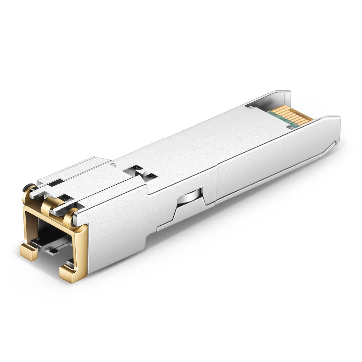 QSFPTEK 1.25G SFP-T Gigabit SFP Copper Ethernet Module | RJ45 Copper Transceiver for Cisco & Mikrotik (10/100/1000M, Reach 100m) - view 3