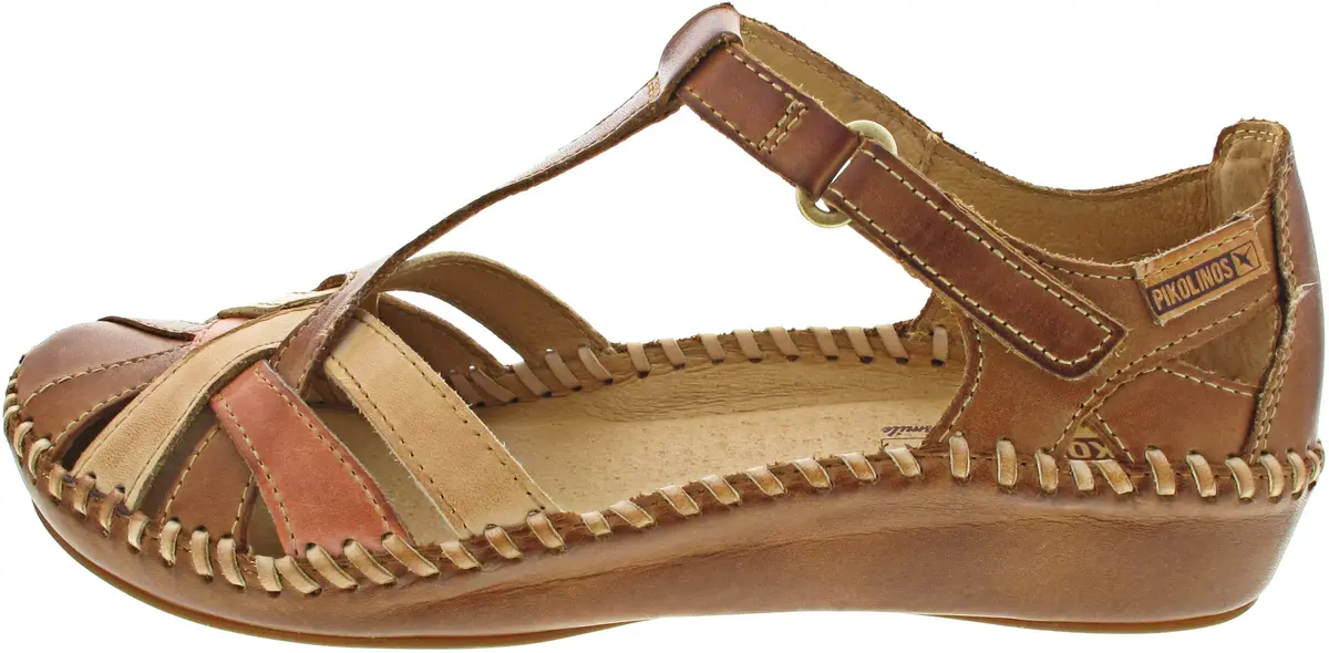 PIKOLINOS Puerto Vallarta Women's Semi-Closed Shoes 9-9.5 M US | Stylish 3cm Wedge, Leather Comfort - main product image