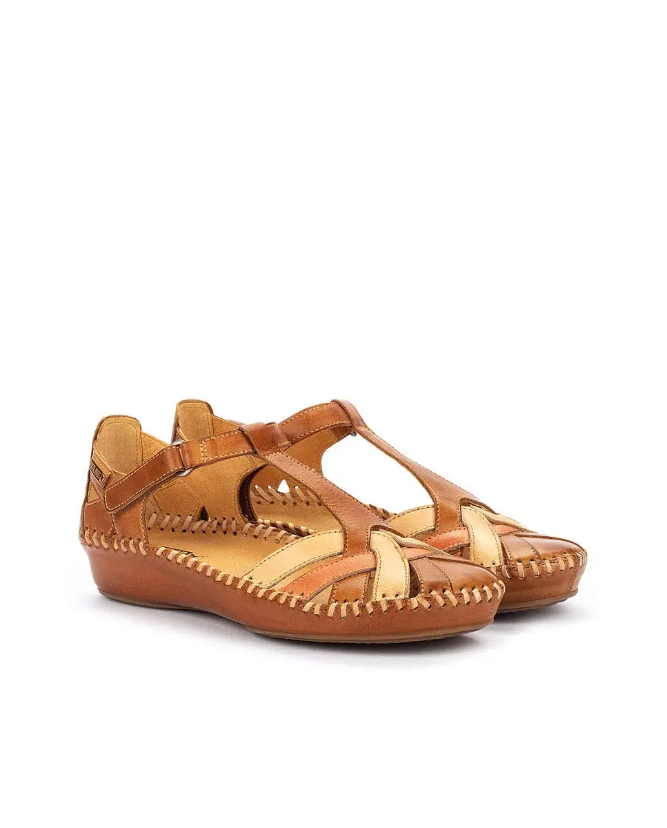 PIKOLINOS Puerto Vallarta Women's Semi-Closed Shoes 9-9.5 M US | Stylish 3cm Wedge, Leather Comfort - view 6