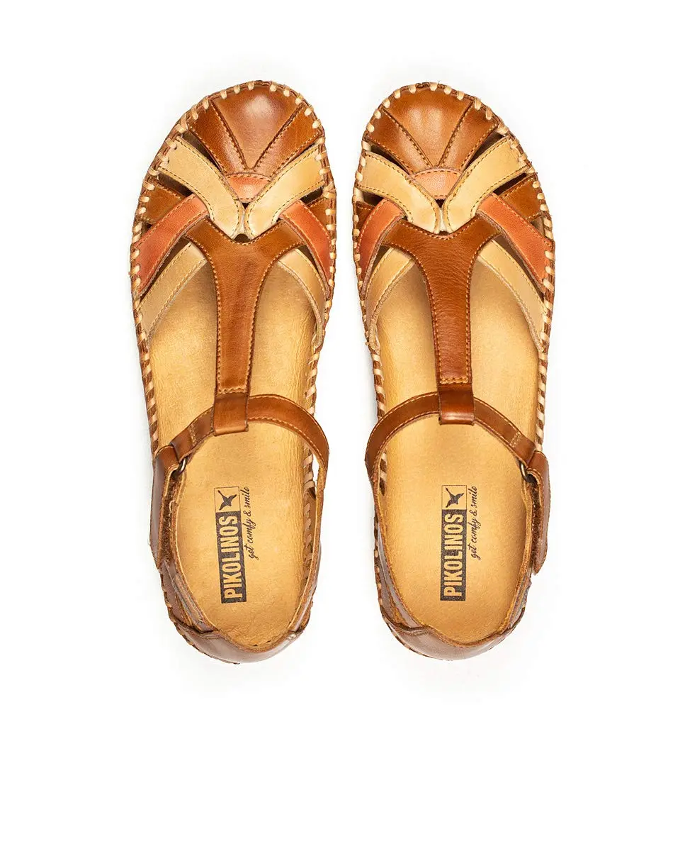 PIKOLINOS Puerto Vallarta Women's Semi-Closed Shoes 9-9.5 M US | Stylish 3cm Wedge, Leather Comfort - view 9