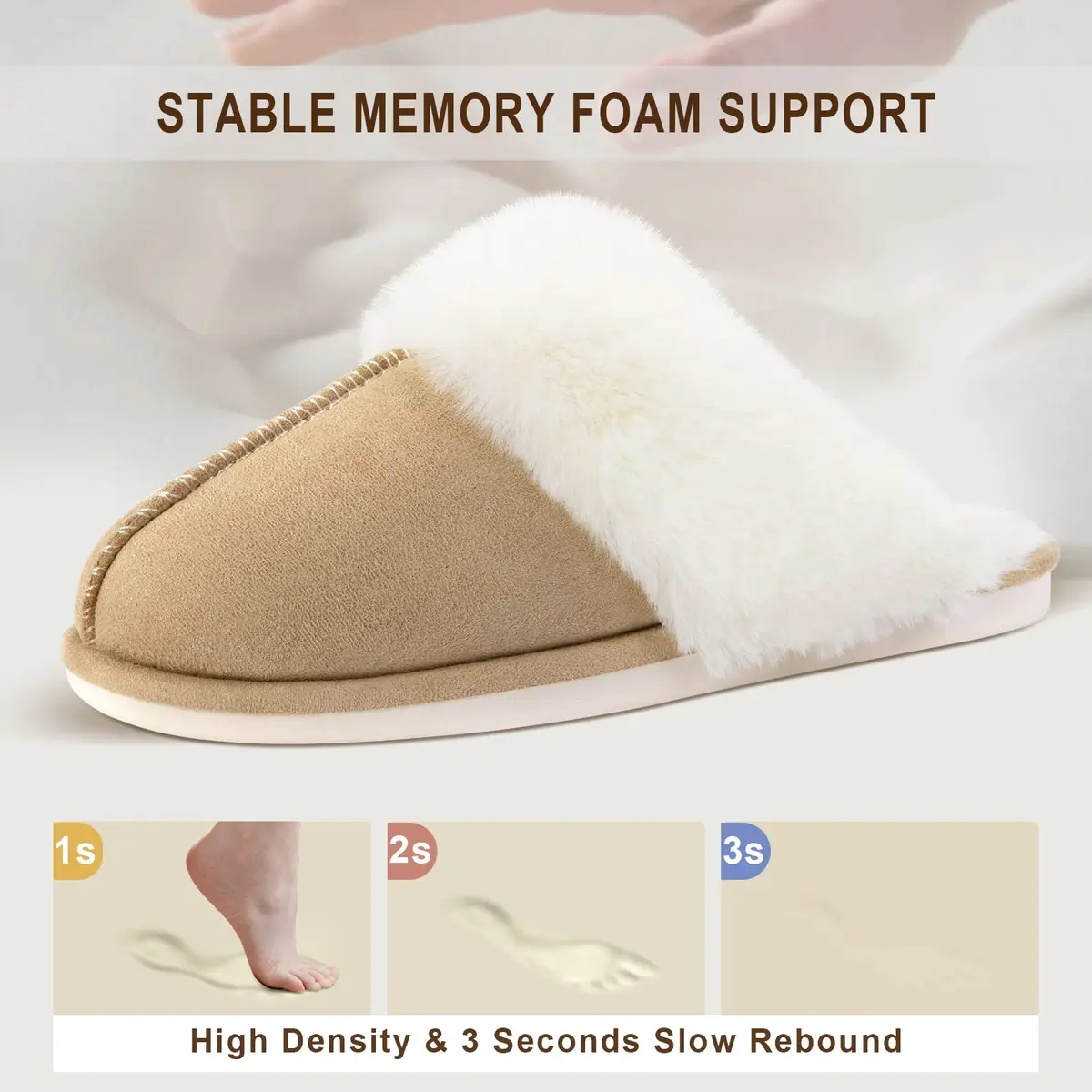 Parlovable Women's Memory Foam House Slippers, Non-Slip Indoor/Outdoor | Cloud-Comfort for Indian Homes - view 5