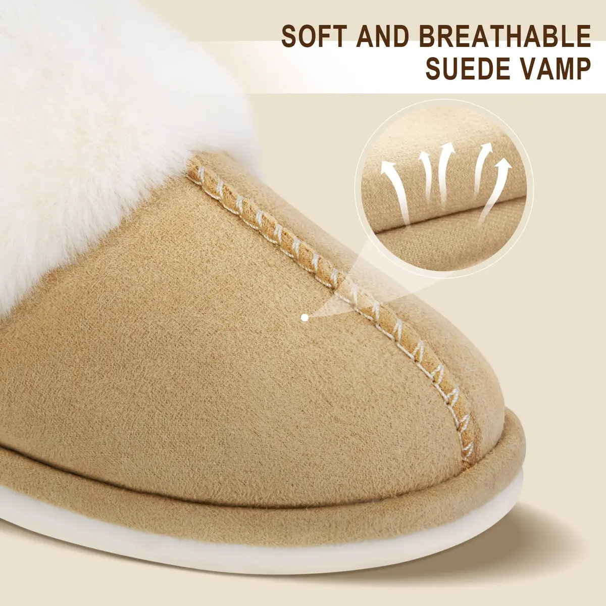 Parlovable Women's Memory Foam House Slippers, Non-Slip Indoor/Outdoor | Cloud-Comfort for Indian Homes - view 3