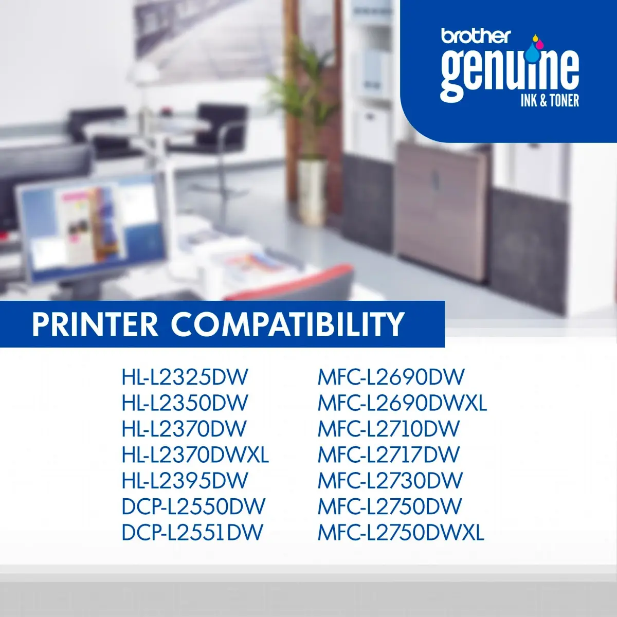 Brother Genuine High-Yield Black Toner Cartridge Twin Pack TN760 2Pk | 6,000 Pages Total - view 5