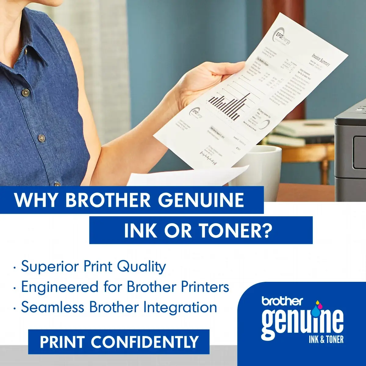 Brother Genuine High-Yield Black Toner Cartridge Twin Pack TN760 2Pk | 6,000 Pages Total - view 2