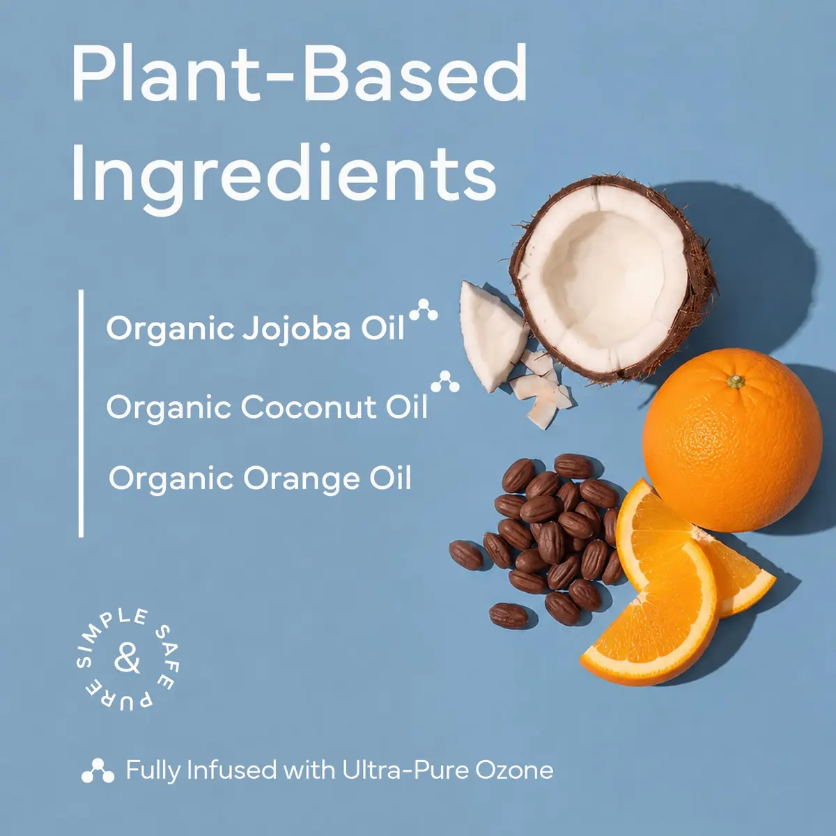 PurO3 Jojoba Oil Organic Deodorant, Orange & Bergamot | Natural Vegan Roll-On, 2.5 fl oz - view 4