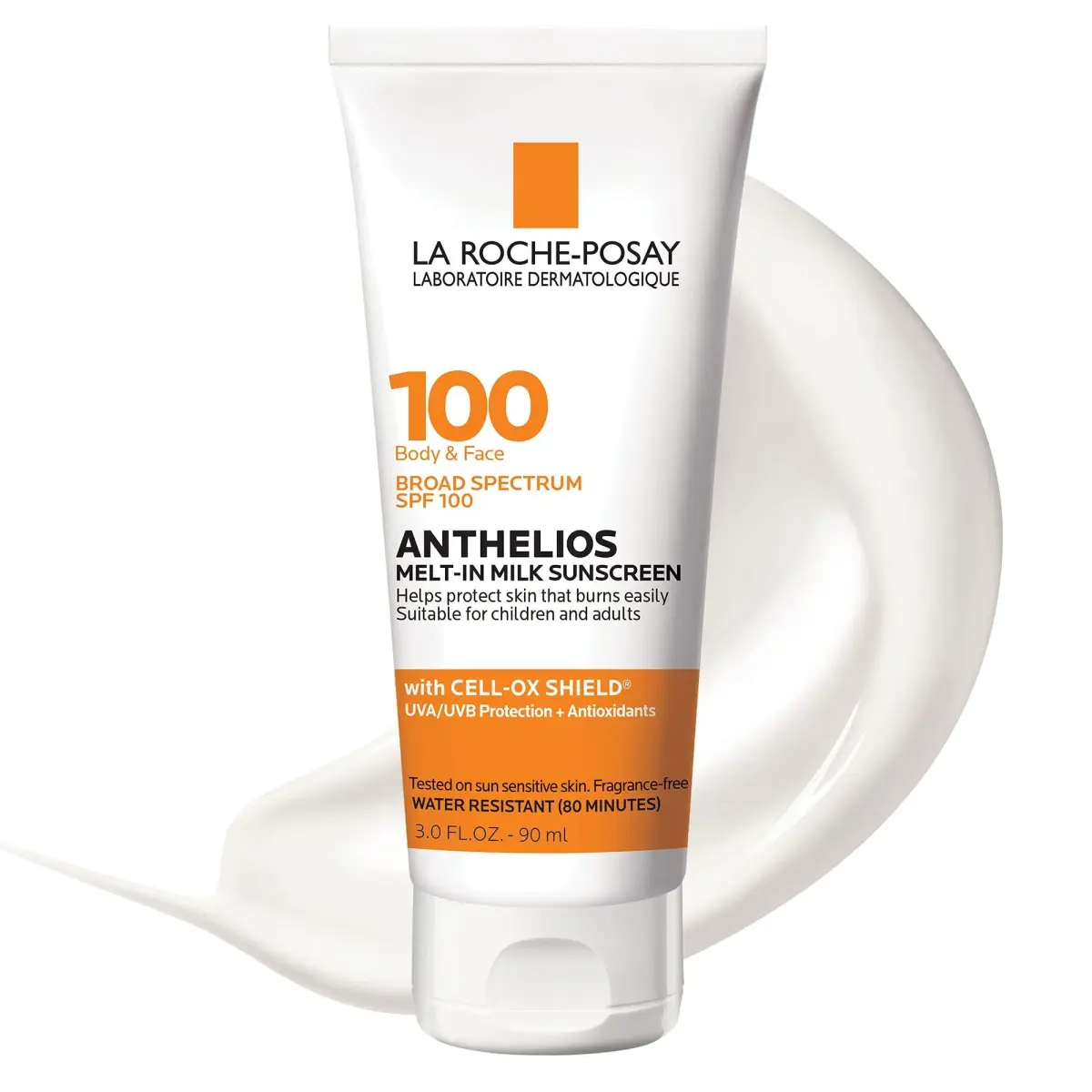 La Roche-Posay Anthelios Melt-In Milk SPF 100 Sunscreen 88ml (3 Fl Oz) | Broad Spectrum Protection for Sensitive Skin - main product image