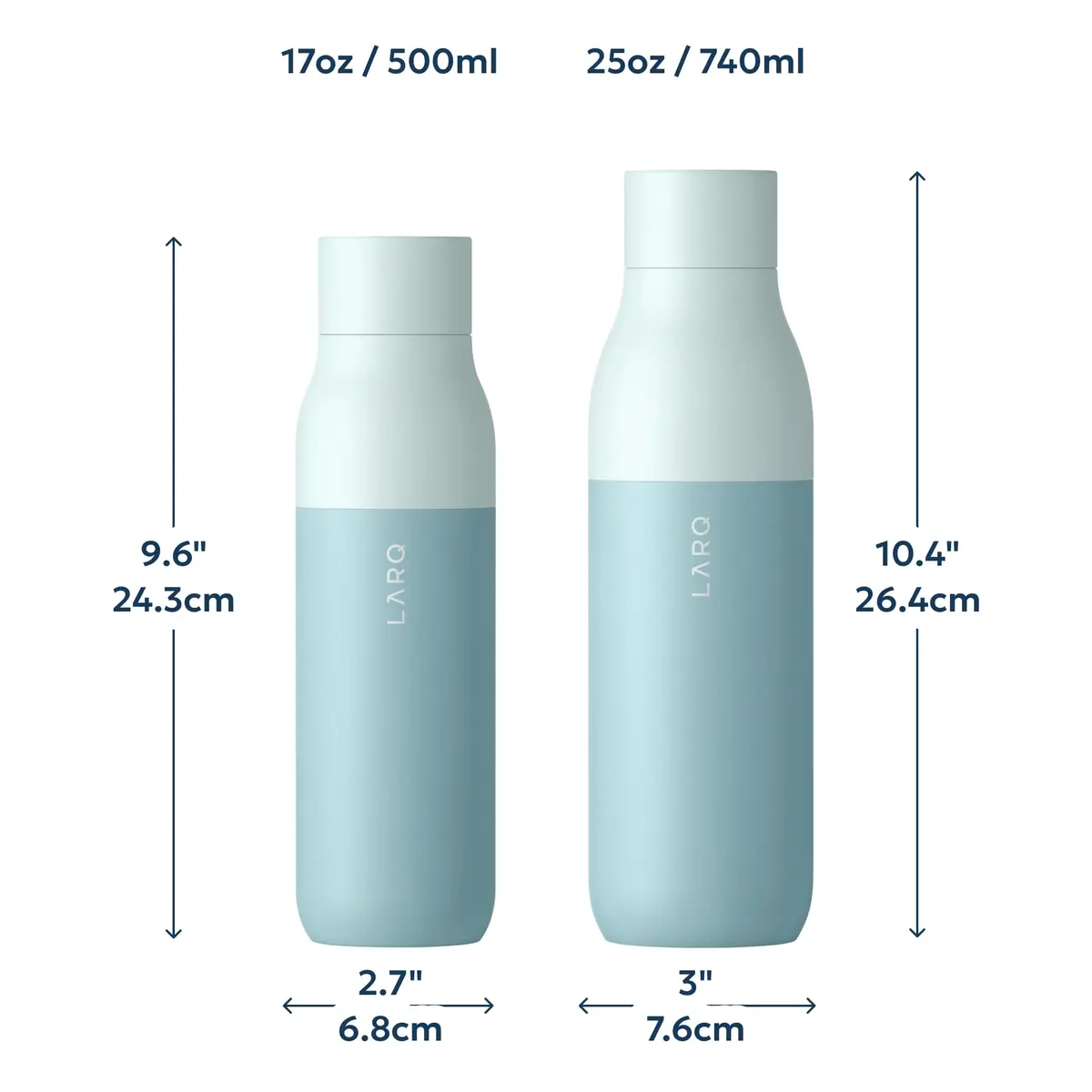 LARQ PureVis Self-Cleaning UV Insulated Stainless Steel Water Bottle 17 oz | Smart Hydration with UV-C Technology - view 7