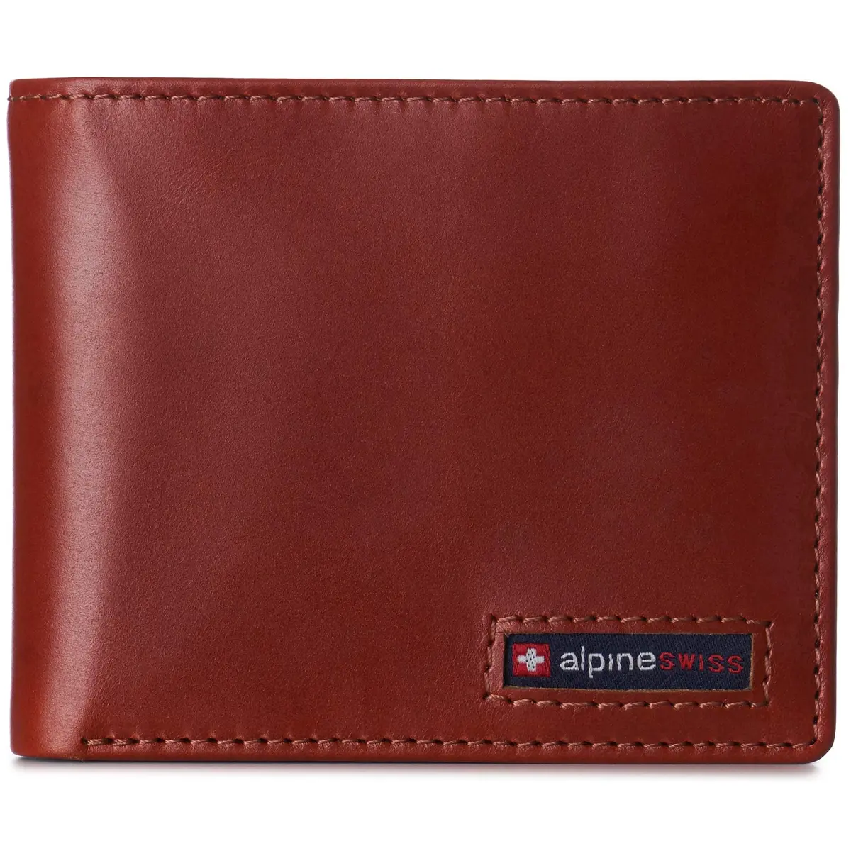 Alpine Swiss Spencer RFID Leather Bifold Wallet for Men | 11.1 cm (4.37") | 14 Card Slots - main product image