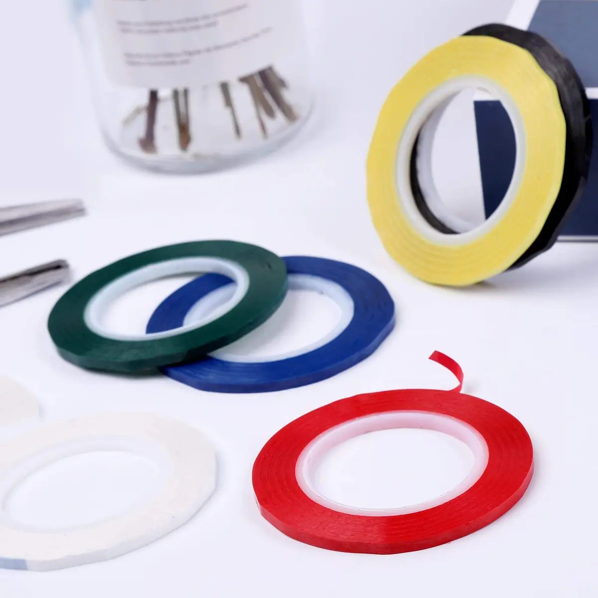 cridoz 1/8 inch Whiteboard Tape 6 Rolls (1296 ft Total) | Grid & Chart Tape for Organization - view 4