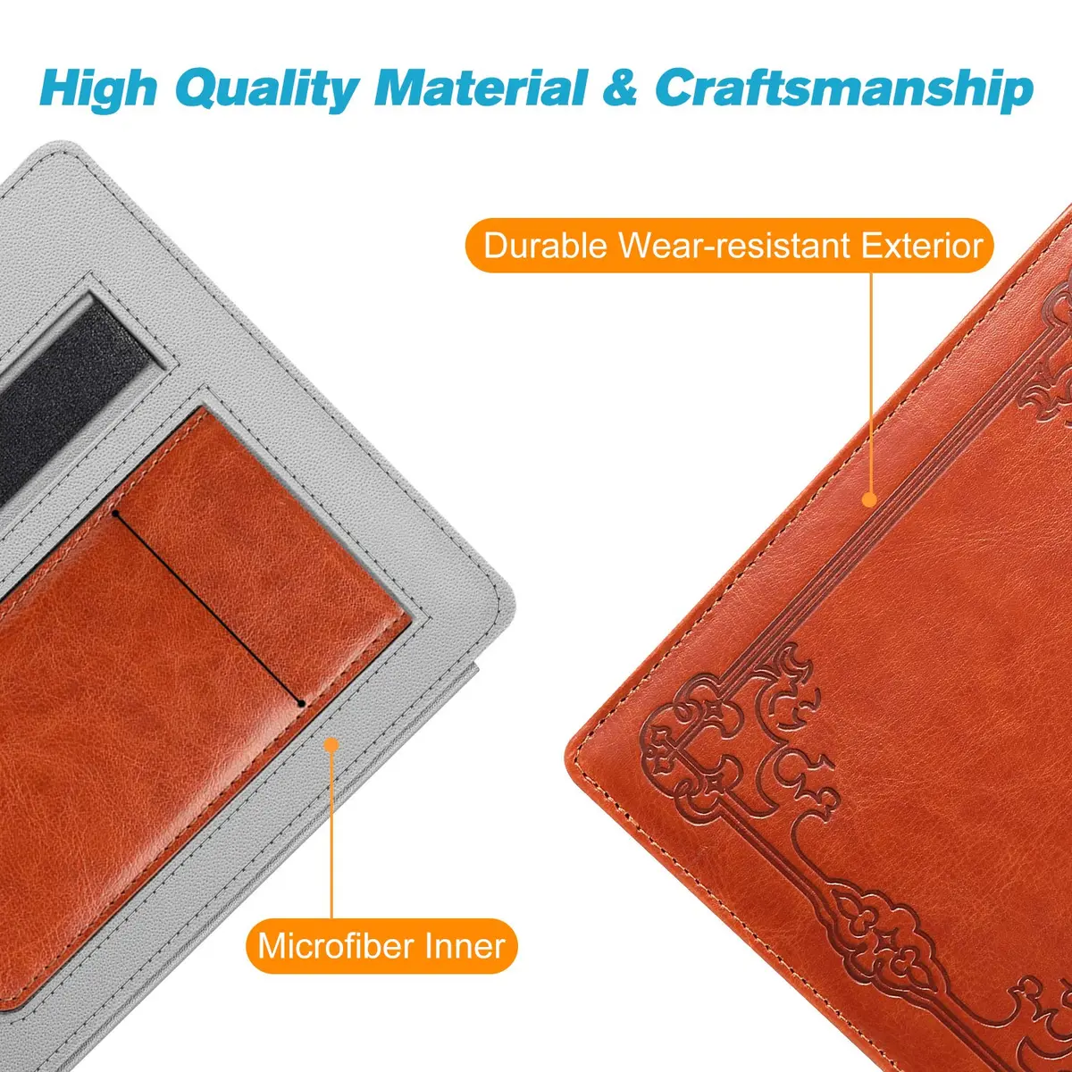CaseBot Stand Case for 7" Kindle Oasis 10th/9th Gen 2019/2017 | Premium PU Leather & Microfiber, Foldable Stand, Card Slot - view 2