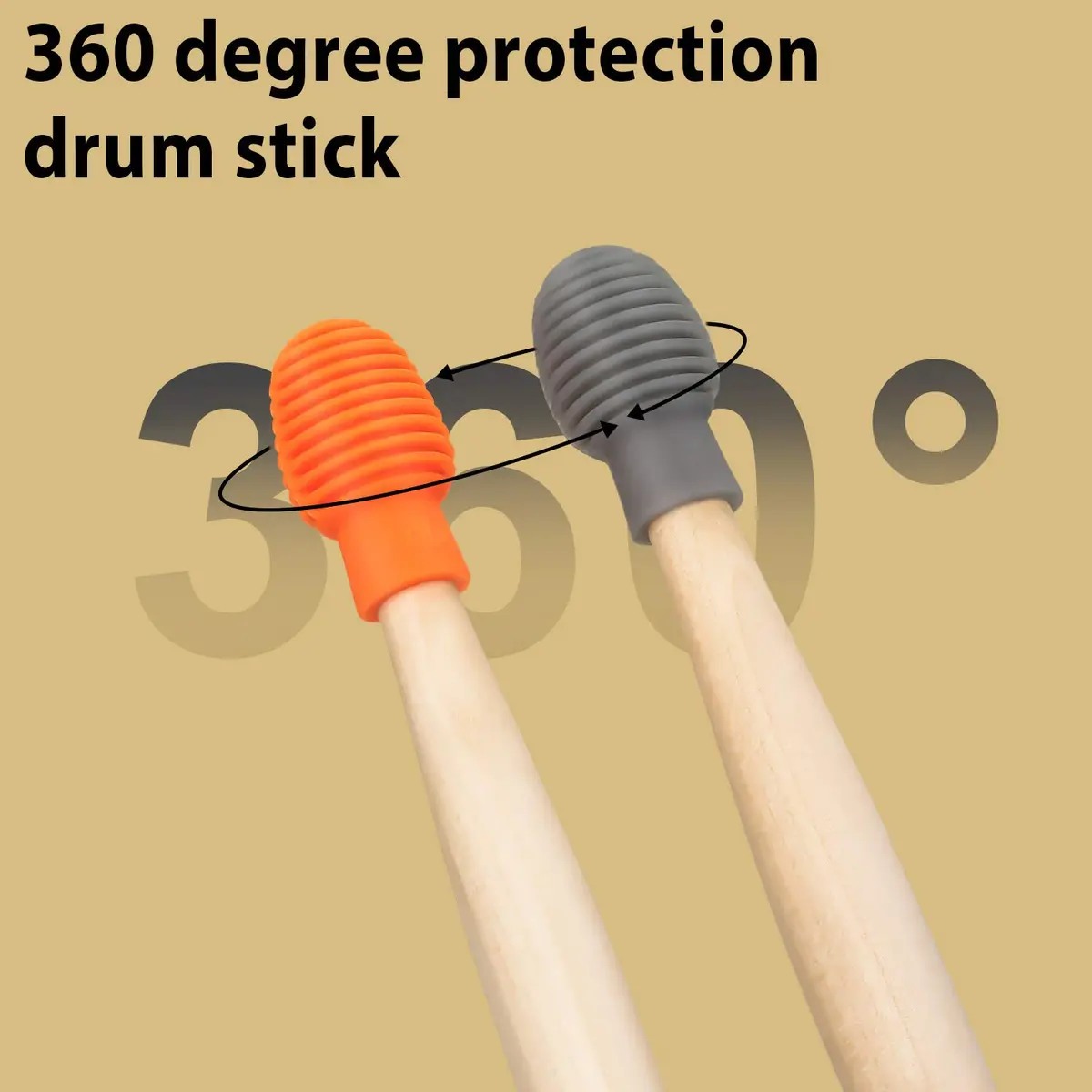 Frienda Silicone Drumstick Dampeners 4 Pcs | Noise-Reducing Practice Tips for Drummers - view 6