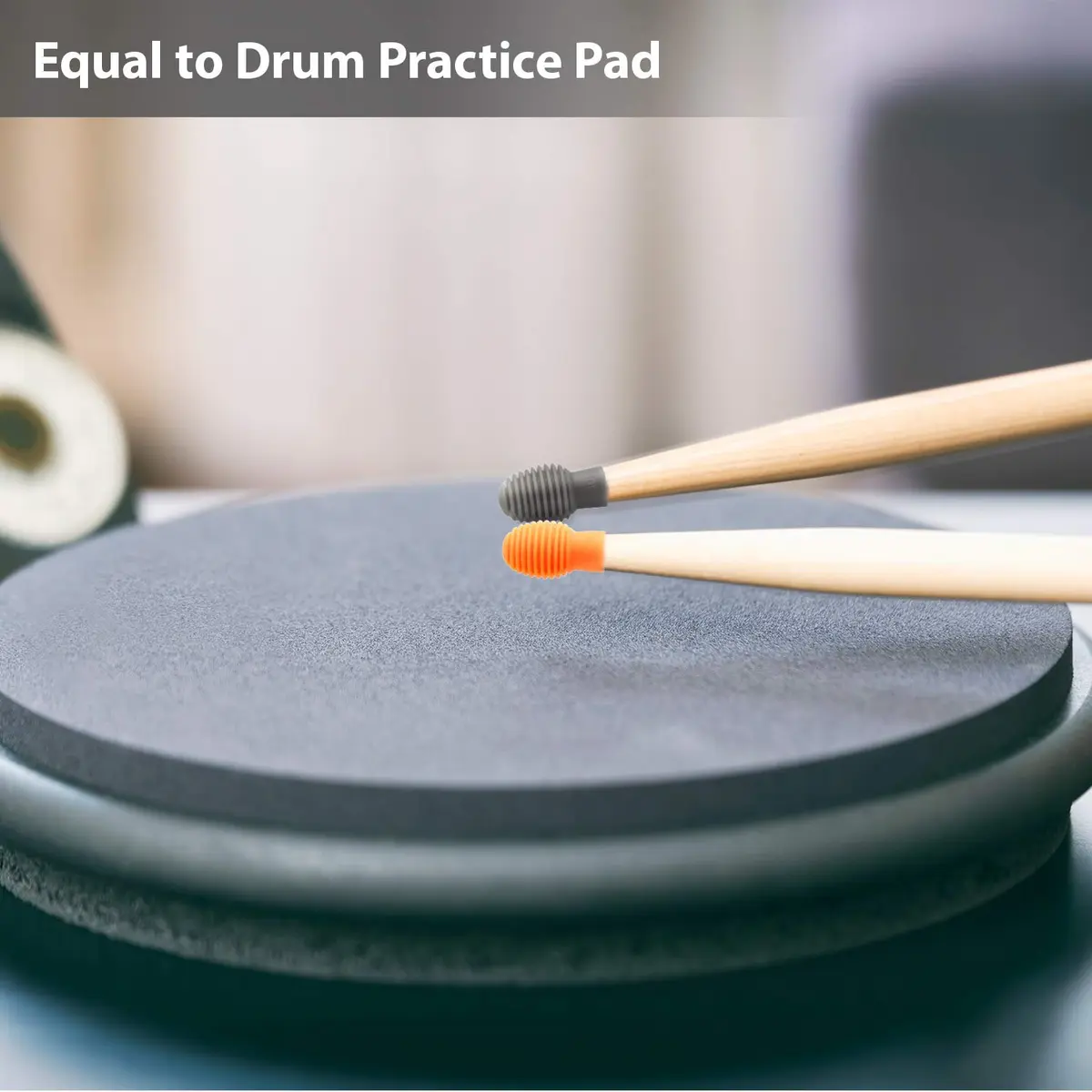 Frienda Silicone Drumstick Dampeners 4 Pcs | Noise-Reducing Practice Tips for Drummers - view 3