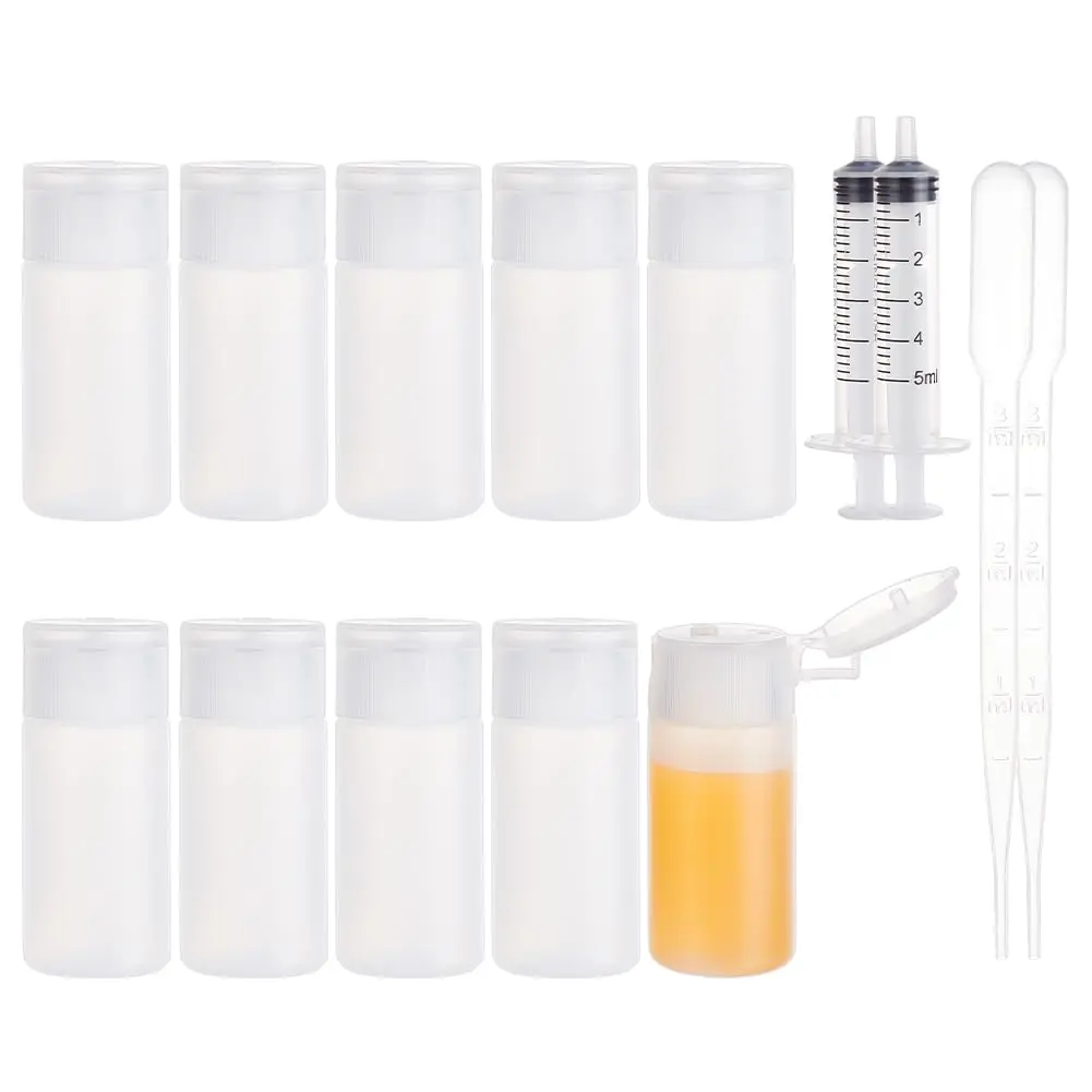 BENECREAT 10 Pack 30ml Travel Bottles | Refillable Plastic Squeeze Bottles for Makeup & Toiletries - main product image