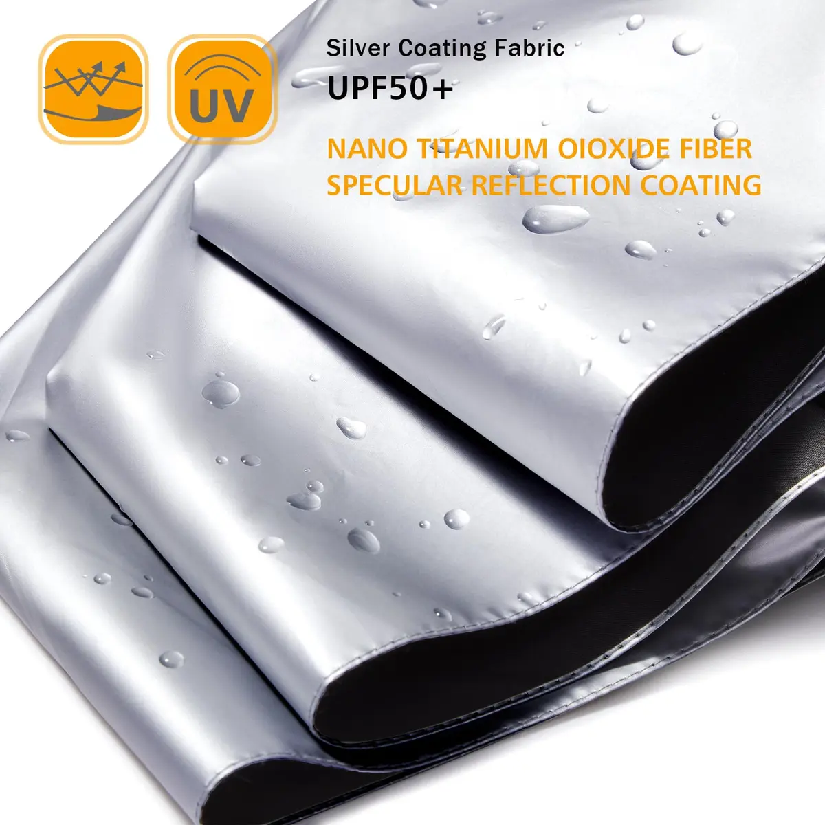 G4Free UPF 50+ UV Protection Travel Umbrella 46 Inch Sun Umbrella | Windproof & Waterproof with Silver Coating - view 2