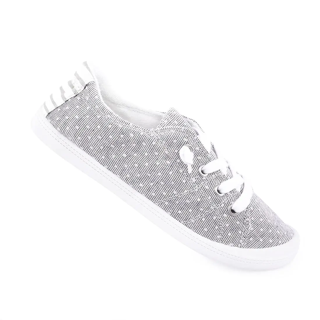 BENEKER Women's Low Top Canvas Sneakers with Polka Dots, Size 8 (US 8 / 25.4 cm) - view 7