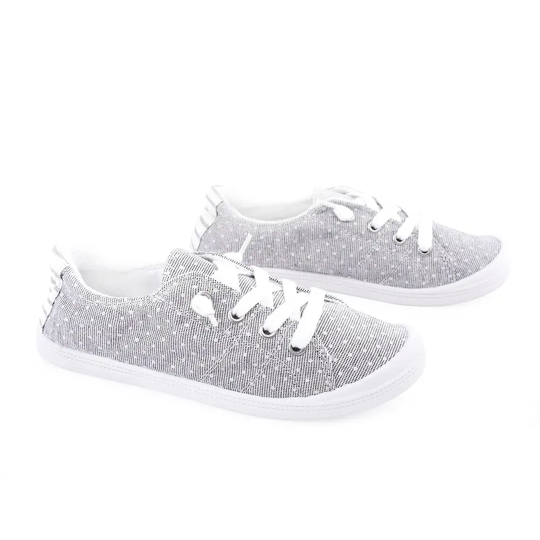 BENEKER Women's Low Top Canvas Sneakers with Polka Dots, Size 8 (US 8 / 25.4 cm) - view 8