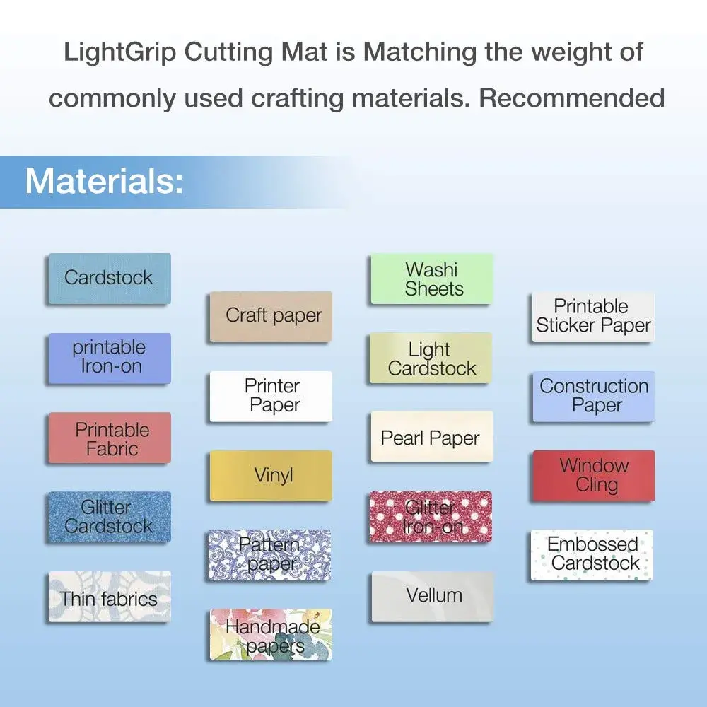 REALIKE 12x12 LightGrip Cutting Mat (3 Pack) | Gridded Adhesive Non-Slip Mat for Cricut Crafts - view 5