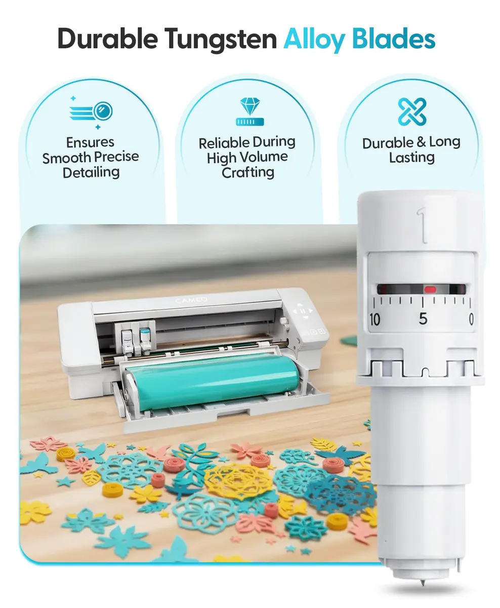 Silhouette Cameo 4 Auto Blade with Sintered Tungsten Alloy | Effortless Precision for Crafting (110 chars) - view 5