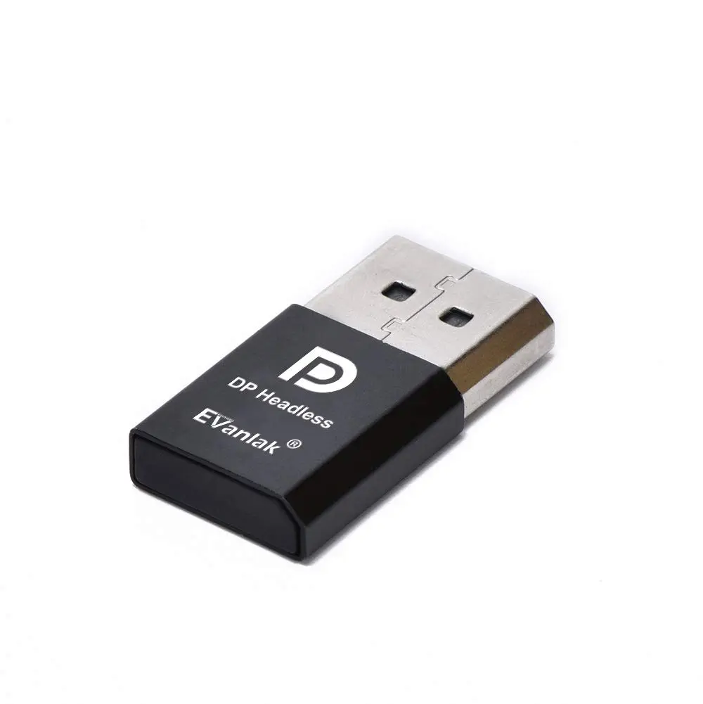 EVanlak DisplayPort Headless Ghost Display Emulator 4K DP Dummy Plug | Supports 3840x2160@17Hz - view 2