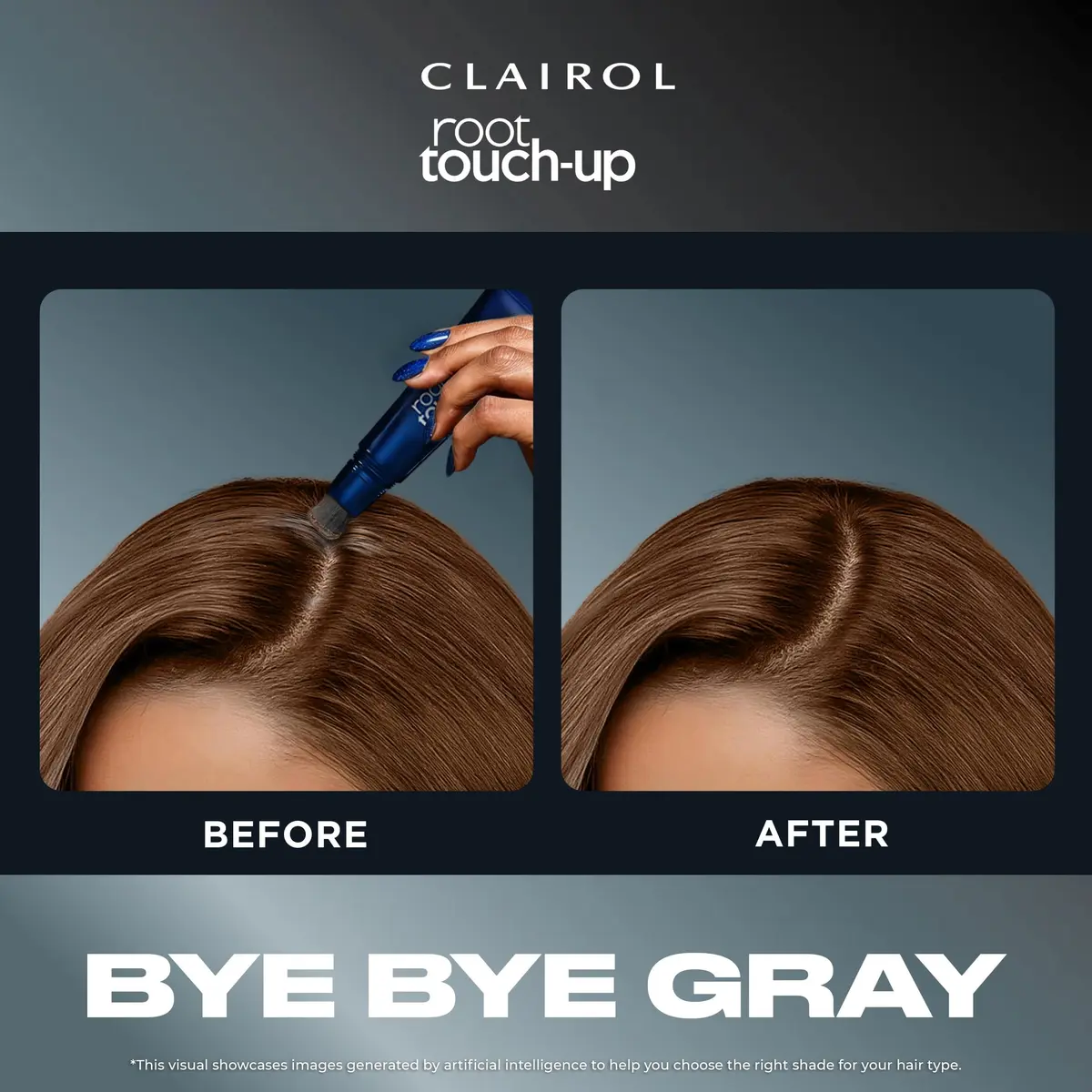 Clairol Root Touch-Up Semi-Permanent Hair Color Blending Gel, 4 Dark Brown, 1.5 Fl Oz (Pack of 2) | Blends Grays for Up to 10 Washes - view 3