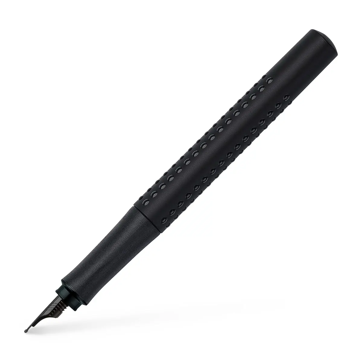 Faber-Castell Grip Edition Fountain Pen - All Black, Medium Nib | Smooth Ink Flow Writing Instrument - main product image