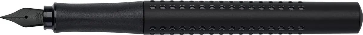 Faber-Castell Grip Edition Fountain Pen - All Black, Medium Nib | Smooth Ink Flow Writing Instrument - view 4