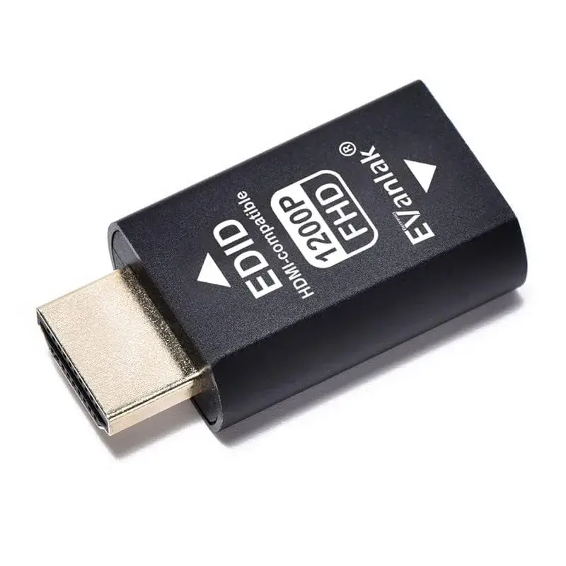 EVanlak HDMI EDID 1200-1P Emulator Passthrough - Maintains Display Resolution - view 2