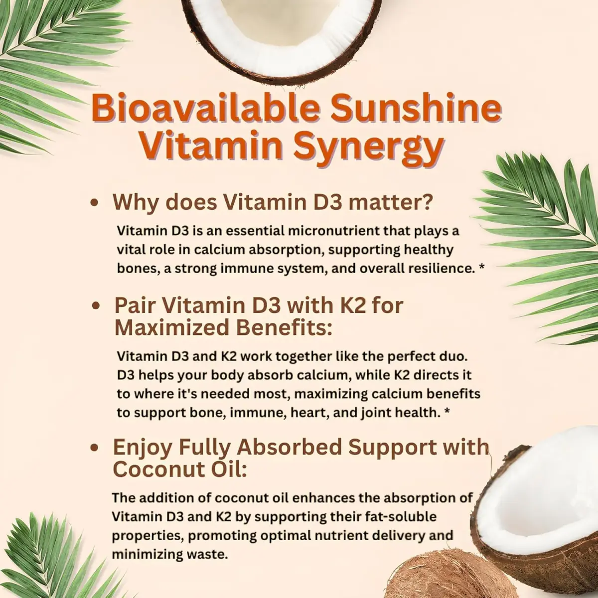 Micro Ingredients Vitamin D3 K2 MK-7 10,000 IU 300 Softgels | Bone Health Support with Coconut Oil - view 5