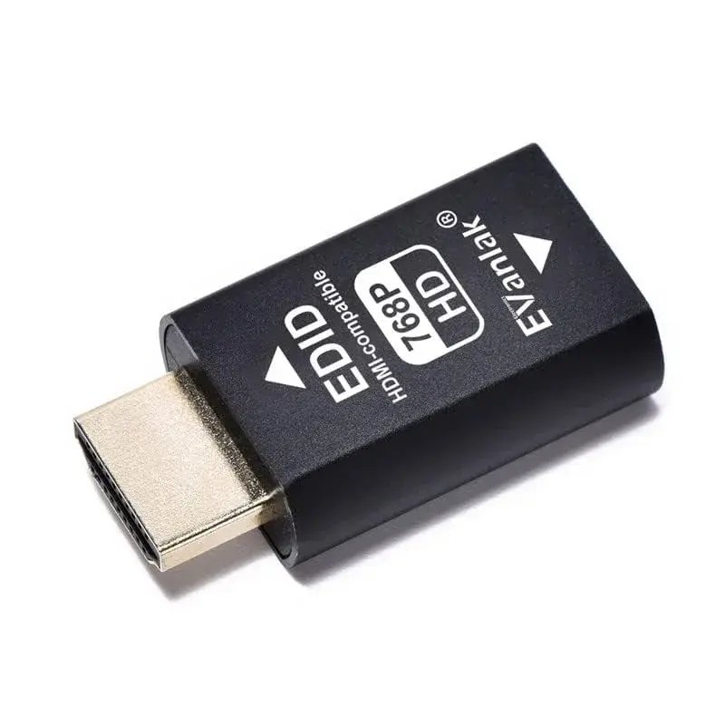 EVanlak HDMI EDID Emulator Passthrough 3rd Gen 1.6in (4.1cm) | Maintains Display Resolution for Seamless Connectivity - view 2