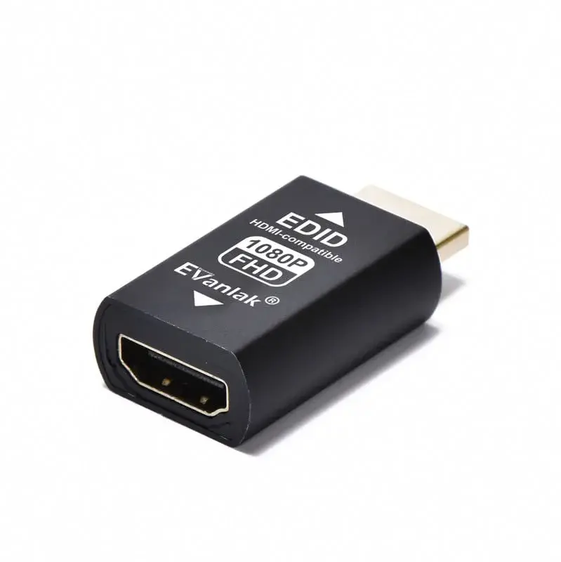 EVanlak HDMI EDID Emulator Passthrough 1080p @ 60Hz | Solves Sync Issues for Mac Thunderbolt to HDMI - view 4