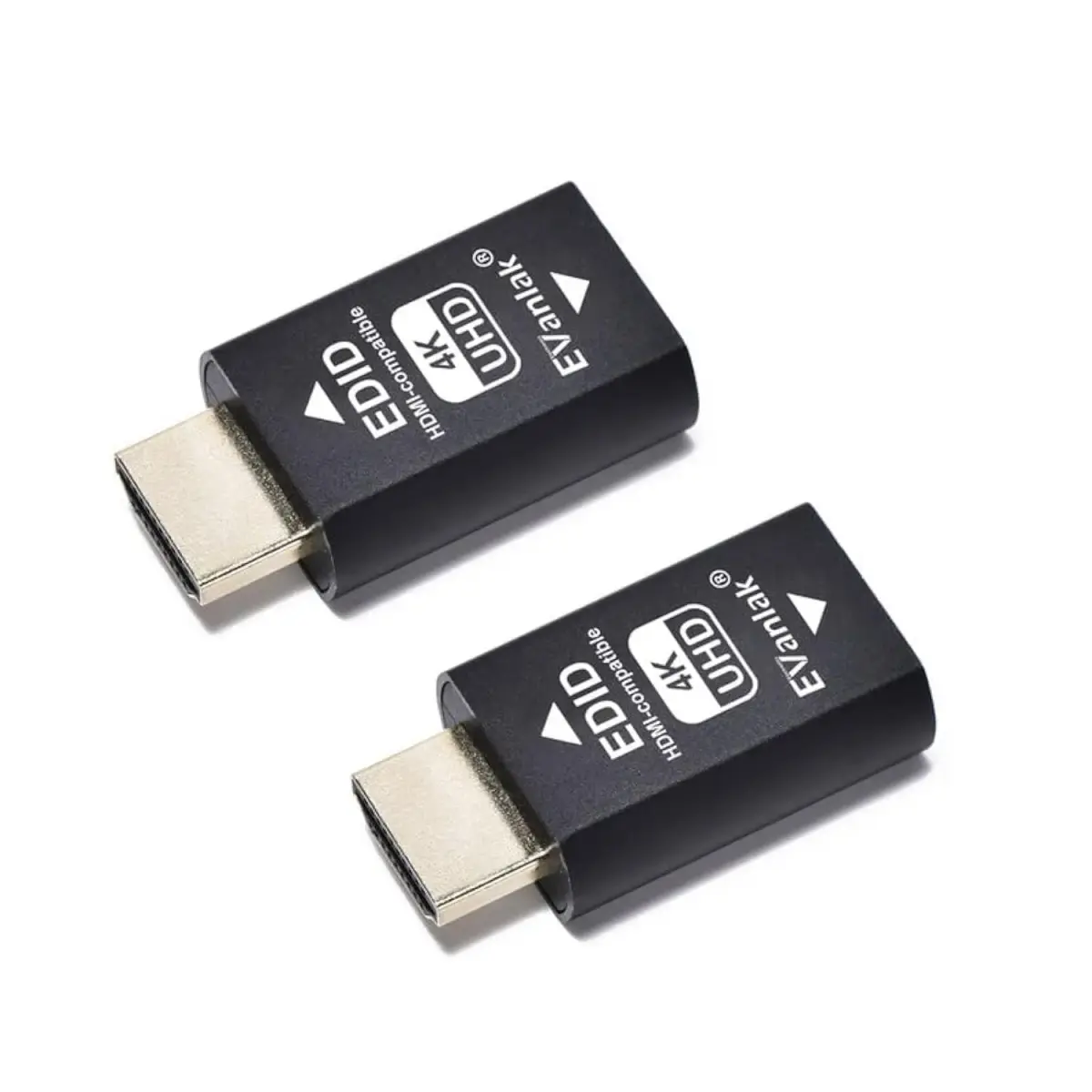 EVanlak 3rd Gen HDMI EDID 4K-2P Emulator Passthrough - Maintains 4K@60Hz Resolution - main product image