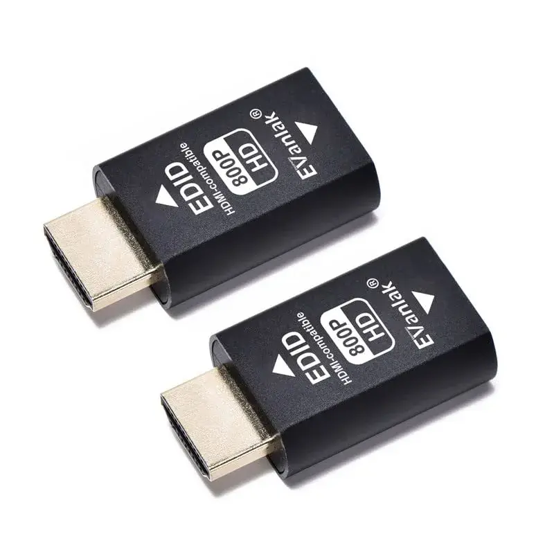 EVanlak HDMI EDID 800-2P Emulator Passthrough 3rd Gen - Maintains Display Resolution - main product image